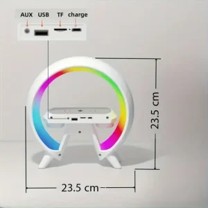 led wireless charging speaker