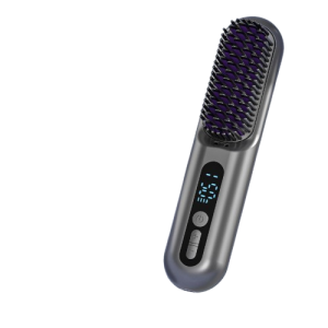 2 in 1 cordless hair straightener brush