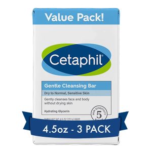 cetaphil gentle cleansing bar (pack of 3)