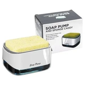 soap pump dispenser with sponge holder