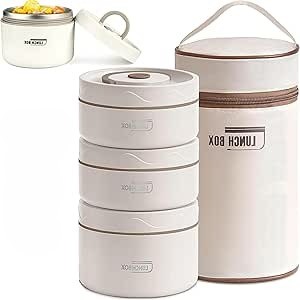3 pcs portable insulated lunch box set
