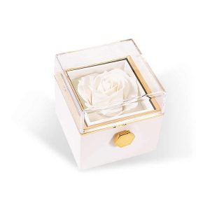rose shaped jewelry storage (square)