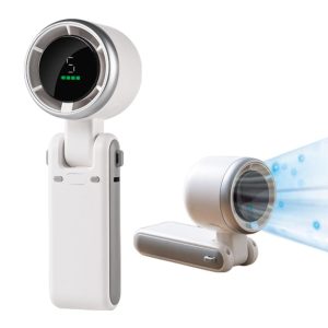 handheld foldable digital mist fan