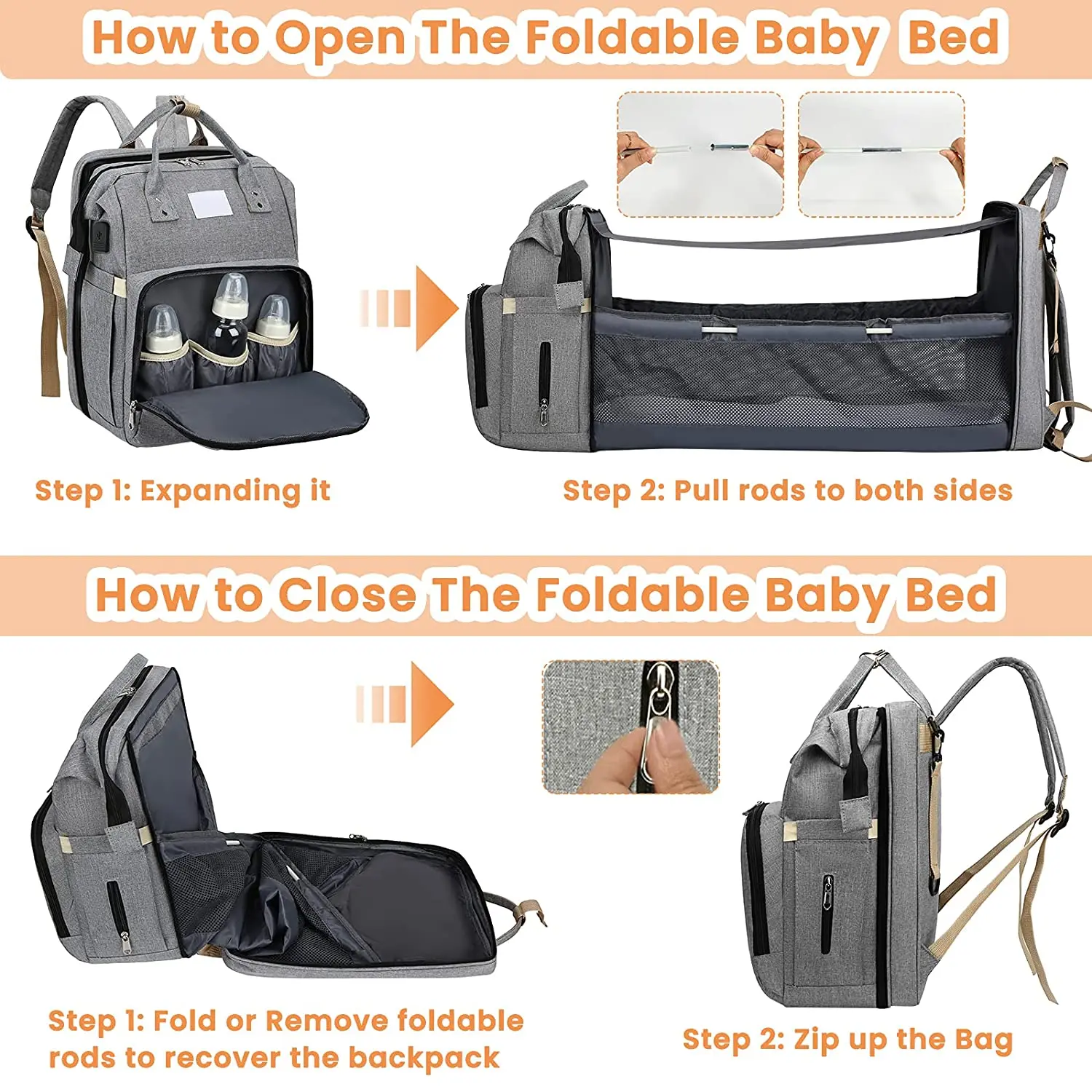 portable folding crib diaper bag multi function portable folding crib diaper bag multi function