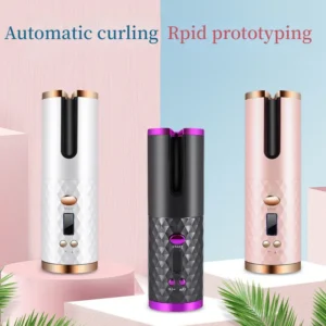 automatic hair culers usb charging portable wireless rotate hair curler