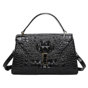 hot sales modern design fashion alligator tote bag with cross body shoulder bag leather bag for women crocodile