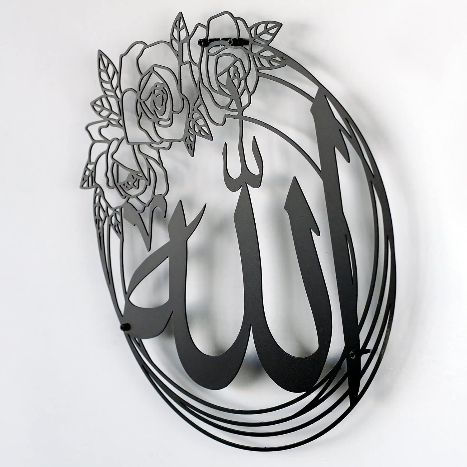 allah arabic calligraphy / black / golden / silver / 40 x 40 cm allah arabic calligraphy / black / golden / silver / 40 x 40 cm