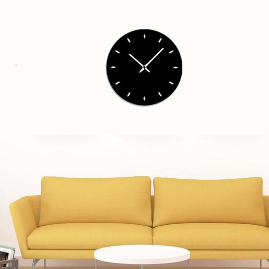 minimal round 3d wall clock / black / golden / silver / 30 x 30 cm minimal round 3d wall clock / black / golden / silver / 30 x 30 cm