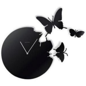creative living room butterfly wall clock 18 x 25 inches