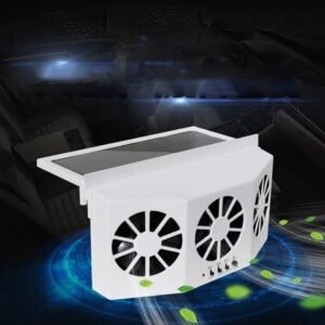 rechargeable solar car window ventilation cooler