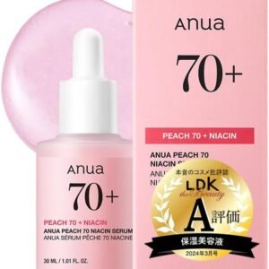 peach niacin serum 70 niacin serum, 1.0 fl oz (30 ml), beauty essence