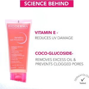 bioderma sensibio gentle soothing micellar cleansing foaming gel for sensitive skin(500ml)