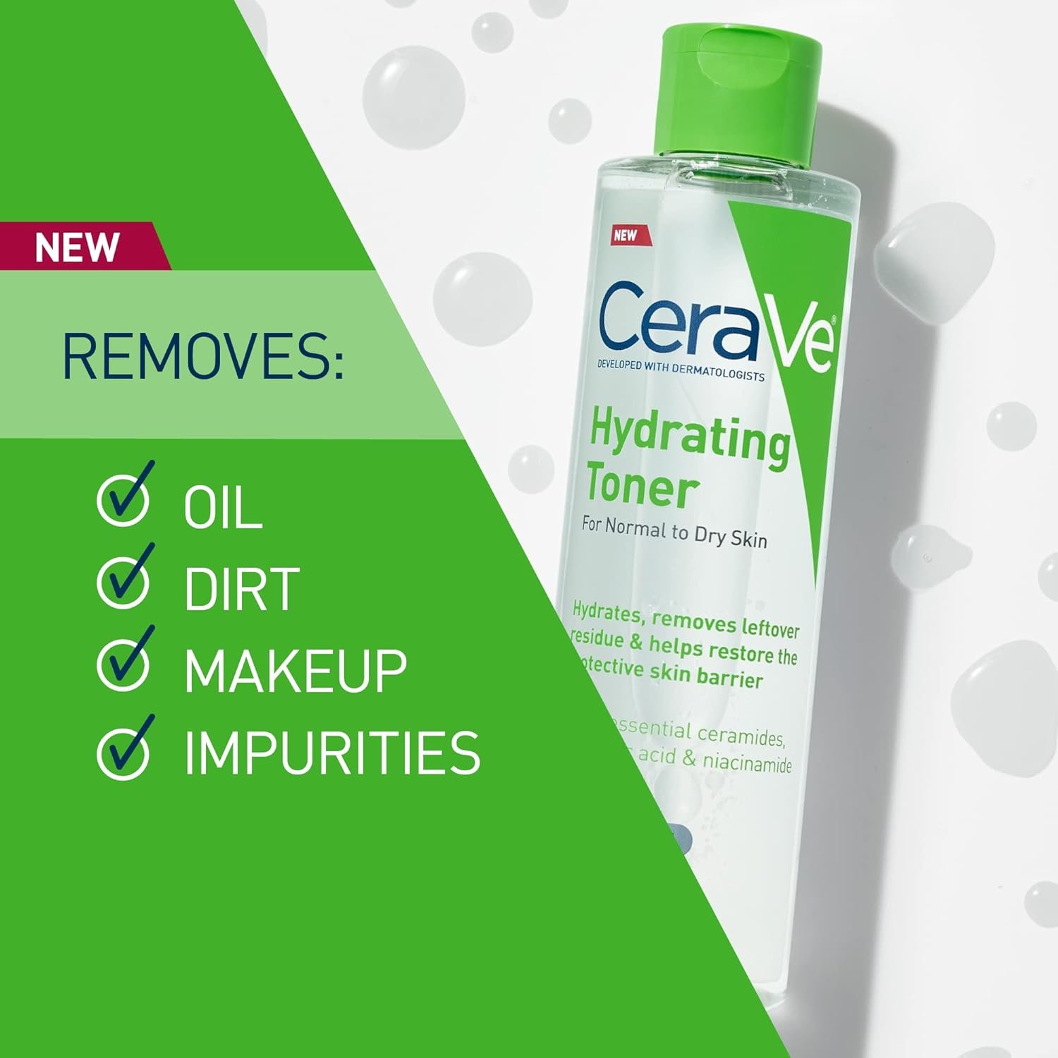 cerave moisturizing face toner alcohol free with hyaluronic acid, niacinamide & ceramides for sensitive dry skin, fragrance free, non comedogenic, full size, 20ml cerave moisturizing face toner alcohol free with hyaluronic acid, niacinamide & ceramides for sensitive dry skin, fragrance free, non comedogenic, full size, 20ml