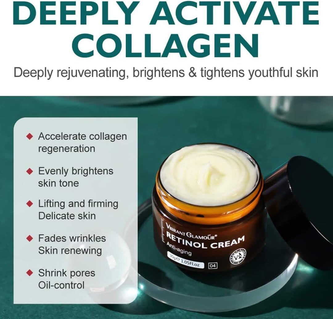 vibrant glamoÚr anti aging retinol face cream 30g vibrant glamoÚr anti aging retinol face cream 30g
