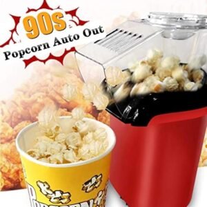 mini home popcorn maker with measuring cup and removable lid