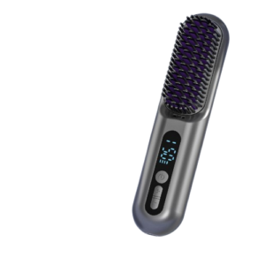 2 in 1 cordless hair straightener brush