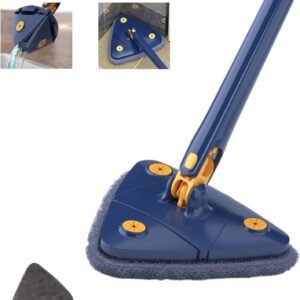 360 degree rotatable adjustable triangle cleaning mop