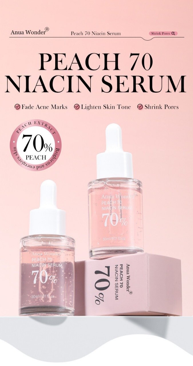 anua wonder peach 70% niacinamide serum anua wonder peach 70% niacinamide serum