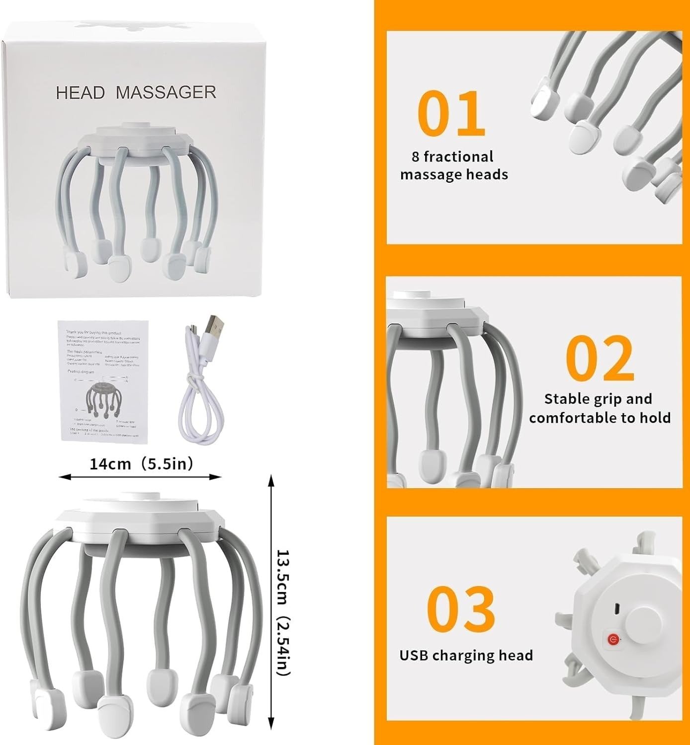 hair scalp massager with 8 vibrating contacts hair scalp massager with 8 vibrating contacts