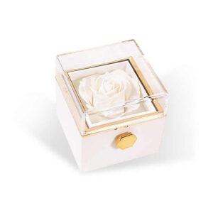 rose shaped jewelry storage (square)