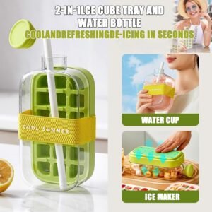EcomHabibi – All Here, All Affordable 2 in 1 ice cube tray water bottle
